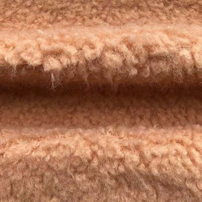 Flecken abwehrend 100% Polyester kundenspezifische Partikel Lammwollmantel für Frauen