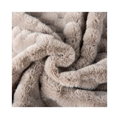 Geflechtetes Jacquard-Kaninchenhaar für Winterkleidung und Spielzeug 100%