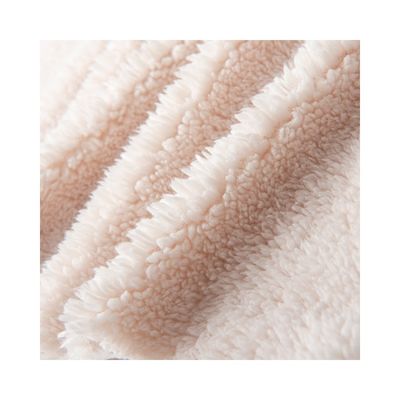 Geprägtes Super Soft 100 Polyester Strick Custom Mirco Sherpa Fleece Stoff für die Auskleidung