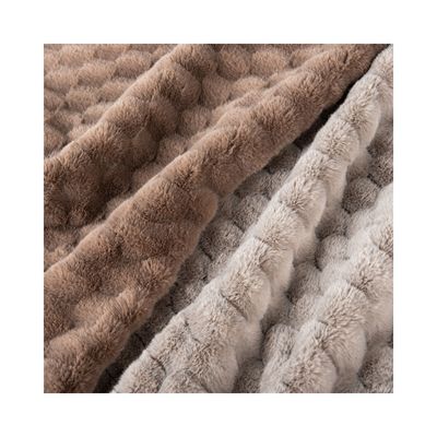 100% Polyester Design Weiches Kaninchenfell Falsches Pelzgewebe für Bekleidung/Haustextilien/Teppiche