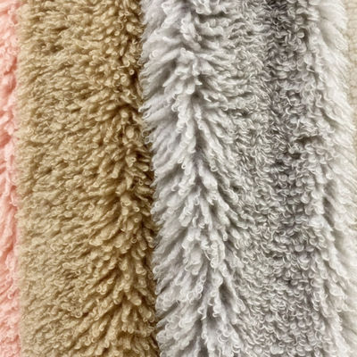 Plüsch Stoff 100% Polyester Imitat Wolle Stoff für Bekleidung Min Bestellung 500 Meter
