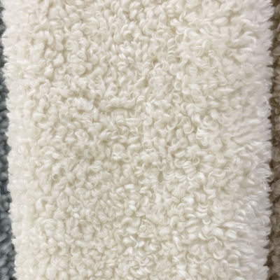 Plüsch Stoff 100% Polyester Imitat Wolle Stoff für Bekleidung Min Bestellung 500 Meter