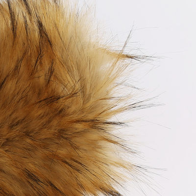 High Pile False Fur Collar Beschreibung Waschbärenfell für Kapuze Muster gedruckt