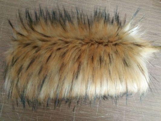 High Pile False Fur Collar Beschreibung Waschbärenfell für Kapuze Muster gedruckt