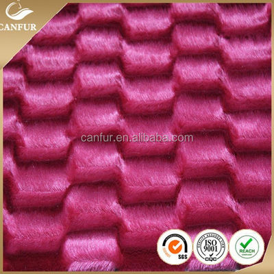 100% Polyester gestricktes PV-Plüschgewebe mit Garnzahl nach Ihrer Anfrage