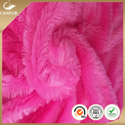 160cm Breite Druck Polyester Langhaar Pelz Stoff PV Plush für Spielzeug Handwerk Zubehör