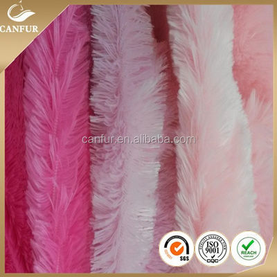 160cm Breite Druck Polyester Langhaar Pelz Stoff PV Plush für Spielzeug Handwerk Zubehör
