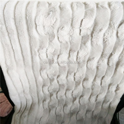 10-18mm Plie Navy Großgewicht Schneidstreifen PV Plush Stoff für Bekleidung in der Marine