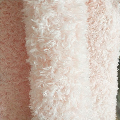 Garn gefärbt Gewirkt Plain 100% Poly Plush Stoff für die Herstellung von Teddy Bär Tricot 15-20 Tage