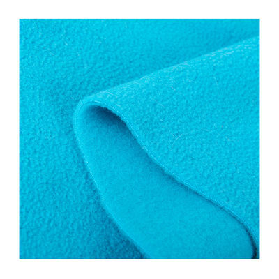 Anti Pilling Zwei Seiten gebürstetes Polarfleece Stoff für 250GSM Plain Dye Wintermantel
