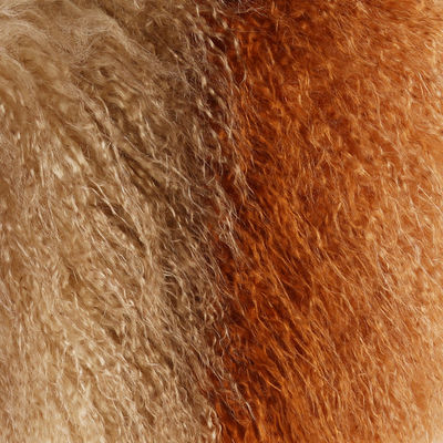 Lange Pfahl, lockiges, gefälschtes Pelzgewebe für Wintermantel und -kissen in jeder Pantone-Farbe