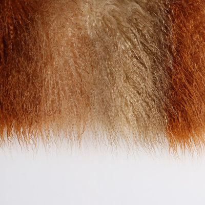 Lange Pfahl, lockiges, gefälschtes Pelzgewebe für Wintermantel und -kissen in jeder Pantone-Farbe