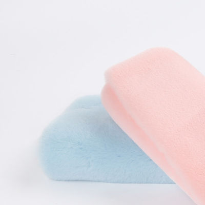 500m Min. Bestellung Plüsch Pelz Stoff 100% Polyester 10-20mm Dichte D Strickgewebe