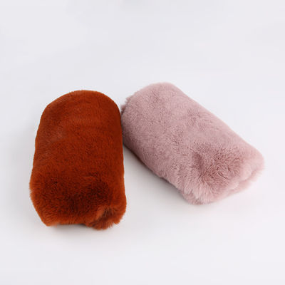 Gewirkter Typ Tricot 100% Polyester sehr weich Großgewicht 20-25mm Kaninchenfell Stoff