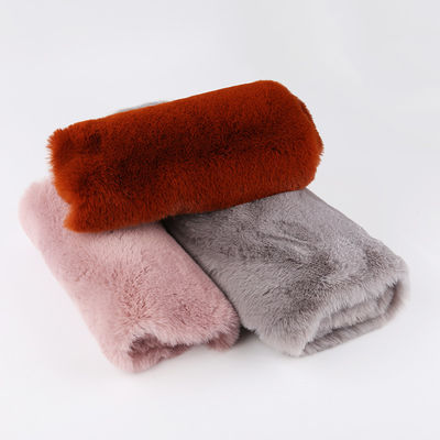 Gewirkter Typ Tricot 100% Polyester sehr weich Großgewicht 20-25mm Kaninchenfell Stoff