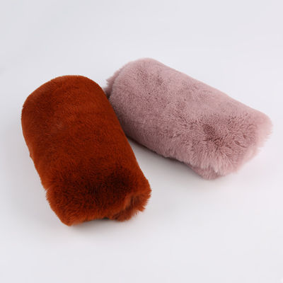 Gewirkter Typ Tricot 100% Polyester sehr weich Großgewicht 20-25mm Kaninchenfell Stoff