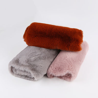 Gewirkter Typ Tricot 100% Polyester sehr weich Großgewicht 20-25mm Kaninchenfell Stoff