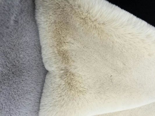 Gewirkter Typ Tricot 100% Polyester sehr weich Großgewicht 20-25mm Kaninchenfell Stoff