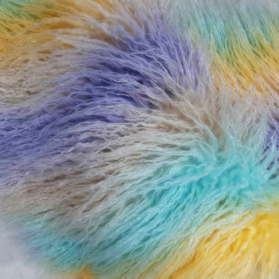 Gewirkte Backentechniken Lange Pfahlgewebe in lebendigen Farben für Bekleidung oder Kissen