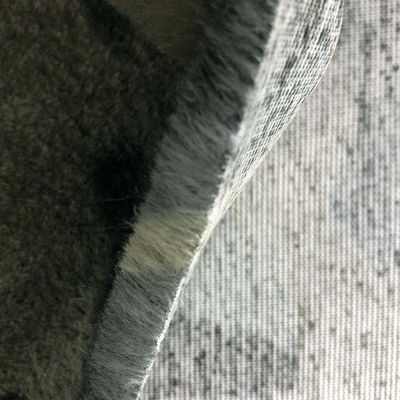 Falsches Kaninchenfell für Kleidungsstücke 100% Polyester Jacquard 3 Farbdruck Stoff
