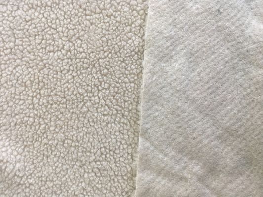 100D einfache 100% Polyester Jacken Sherpa Stoff Auskleidung Stoff mit Schrumpfbeständigkeit