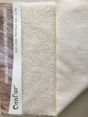100D einfache 100% Polyester Jacken Sherpa Stoff Auskleidung Stoff mit Schrumpfbeständigkeit