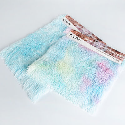 Tie-Dye-PV-Gewebe mit plüschigem Muster für 100% Polyester-Teppich/Spielzeug/Kleidung/Haustiermatte
