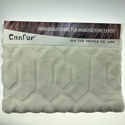 Printed Cut Rabbit Fur Plush 1000 Meter 15-25 Tage Lieferung 58/60" Breite von CANFUR CN
