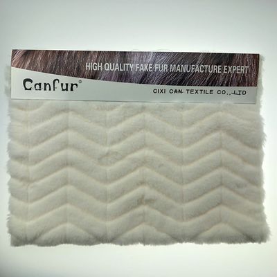 Printed Cut Rabbit Fur Plush 1000 Meter 15-25 Tage Lieferung 58/60" Breite von CANFUR CN