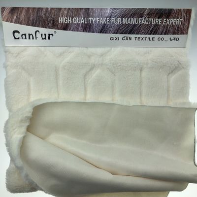 Printed Cut Rabbit Fur Plush 1000 Meter 15-25 Tage Lieferung 58/60" Breite von CANFUR CN