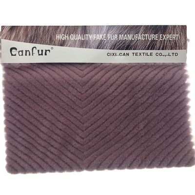 Design Plush Back Material 100% Polyester Farbstoff Kaninchenfell für Bekleidung
