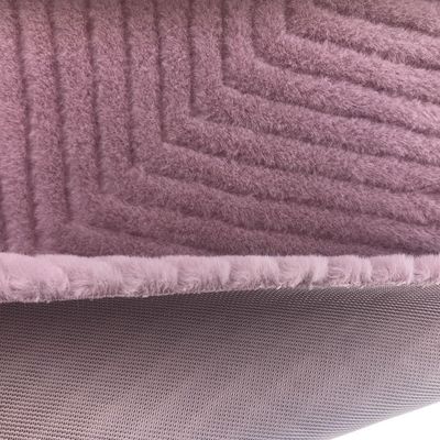 Design Plush Back Material 100% Polyester Farbstoff Kaninchenfell für Bekleidung