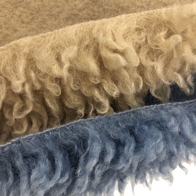Vorderseite Material 100% Polyester Lange Pile Falschfell für gemütliche und stilvolle Kleidung