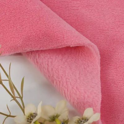 Bademantel Flannel Fleece Coral Fleece Stoff für Bettdecken und Pyjamas