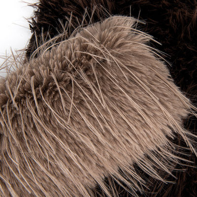 Schöne Hüte und 100% Polyester Lange Wolle Gewebtes Waschbärenfell für Kleidung Farbmuster