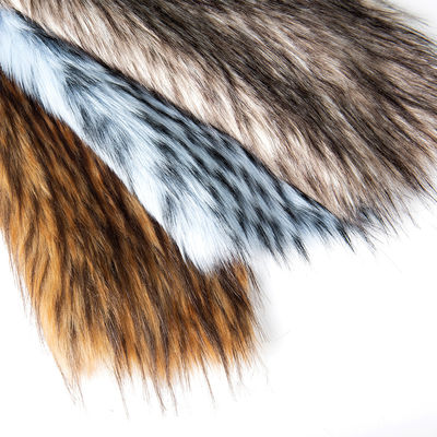 Vorderseite Stoff 100% Acryl Lange Haare Kunsttierartikel Fälschung Fell Stoff für Bekleidung