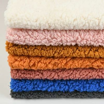 Mittleres Gewicht gedruckte Polyester-Fälschungen aus Sherpa-Fleece-Verschlussstoffe für Jacken