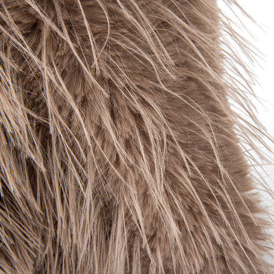 Kontaktdichte Dichte Lange Haare Pile Falsches Fell mit 100% Polyester Rückenmaterial