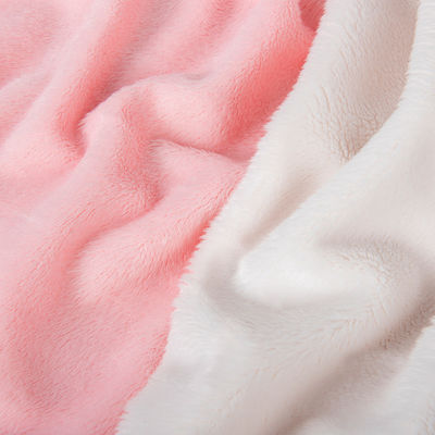 100% Polyester Weiches Sherpa Fleece Kurzes Pelzgewebe Für Spielzeugmantel Anpassbar