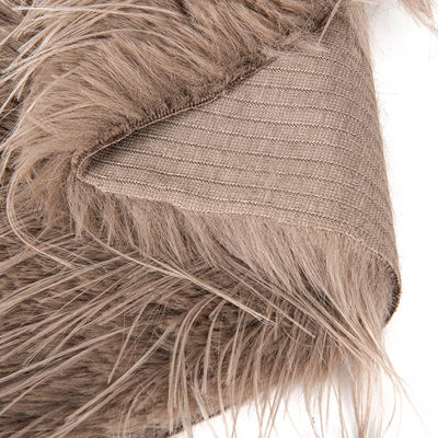 Kontaktdichte Dichte Lange Haare Pile Falsches Fell mit 100% Polyester Rückenmaterial