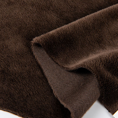 100% Polyester Weiches Sherpa Fleece Kurzes Pelzgewebe Für Spielzeugmantel Anpassbar