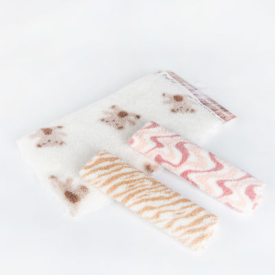 Weiches und gemütliches Teddybär Druck Fleece Stoff für Kinder Tragen 100% Polyester kundenspezifisch