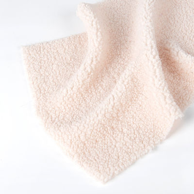 Weitere Art Einfach gefärbt 100 Polyester Teddybär Pelz Sherpa Fleece Stoff für kundenspezifische