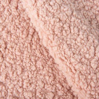 100 Polyester gestricktes Teddygewebe Textil mit kundenspezifischer Dichte Sherpa Fleece