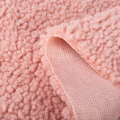Weitere Art Einfach gefärbt 100 Polyester Teddybär Pelz Sherpa Fleece Stoff für kundenspezifische