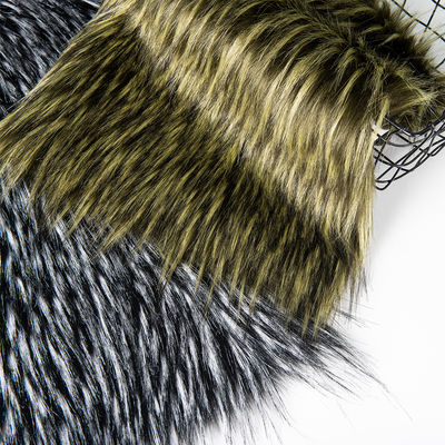 Spitzenfarbe Murmasky Flauschige lange Pfahl Falschwaschbär Fell Stoff für Kleidung Dichte