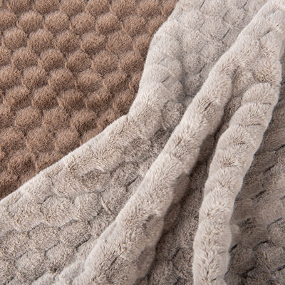 Geflechtetes Jacquard-Kaninchenhaar für Winterkleidung und Spielzeug 100%