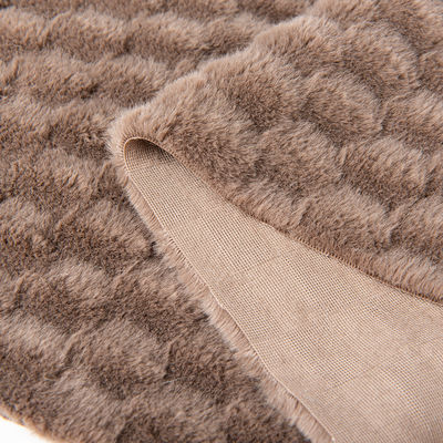 Geflechtetes Jacquard-Kaninchenhaar für Winterkleidung und Spielzeug 100%