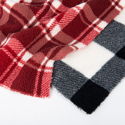 Super Soft 100 Polyester gestricktes Custom Muster 3D Jacquard Mirco Sherpa Fleece Stoff für Kleidung
