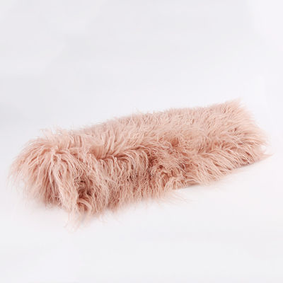 Farbe Long Pile Künstliches mongolisches Pelzgewebe im einfachen Stil von PANTONE anpassen
